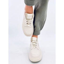 Motimes Beige Green pastel women's sneakers 1
