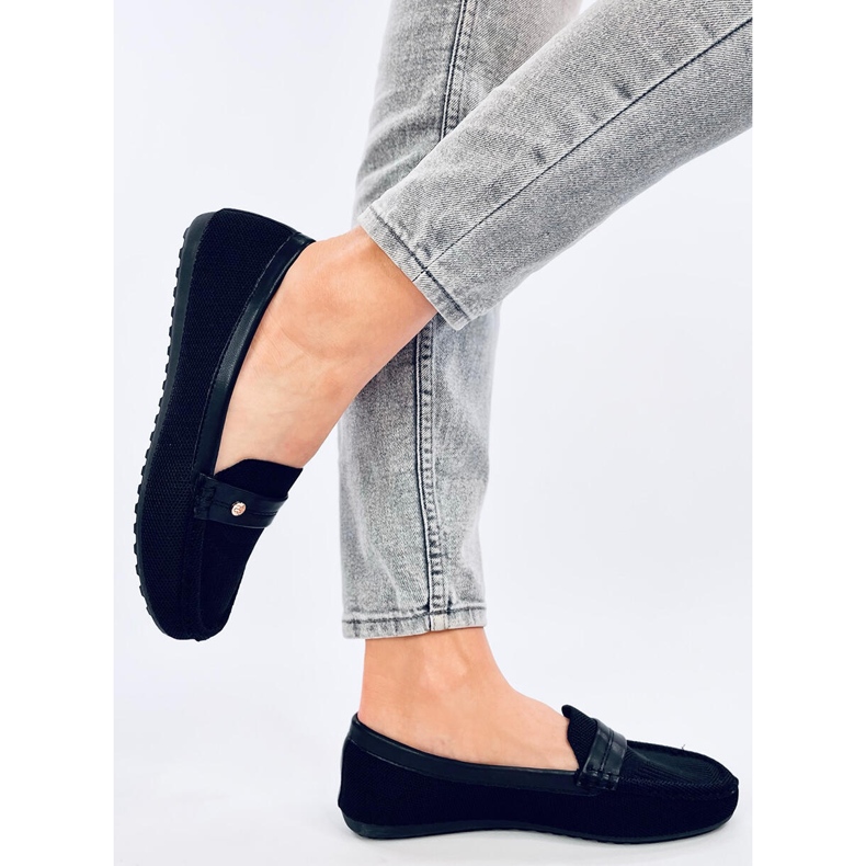 Yuriko Nero soft women's moccasins black 1