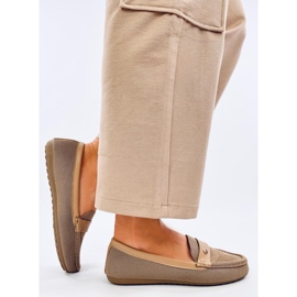 Yuriko Kaki soft women's moccasins beige 2
