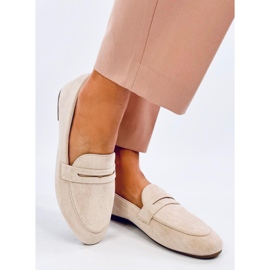 Nair Beige women's moccasins 2