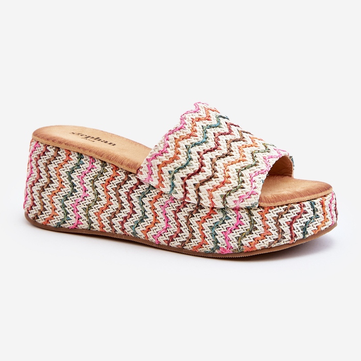 Women's Wedge Flip-Flops White Vanarila 2