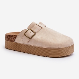 Women's Platform Clogs Light Beige Jorffia 1