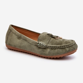 Women's Suede Classic Moccasins Green Ontala 2