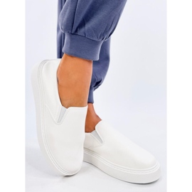 Allams White slip-on sneakers 1