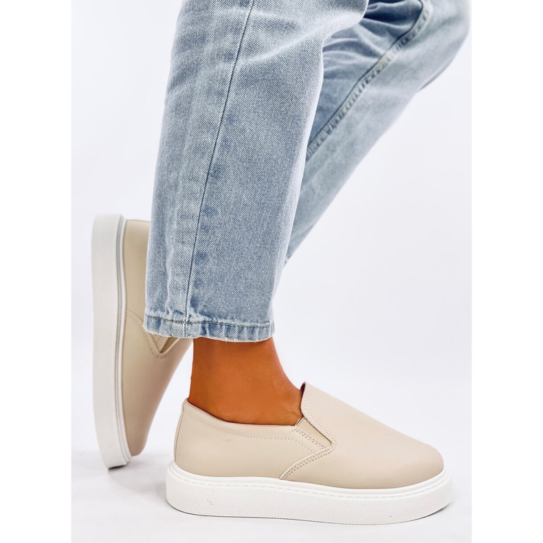 Allams Beige slip-on sneakers 2
