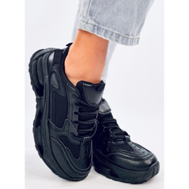 Lancasi Black women's sneakers 1