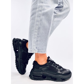 Lancasi Black women's sneakers 2