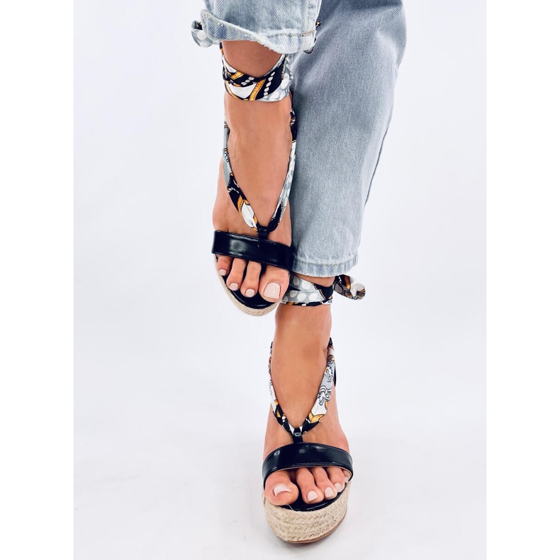 Birrel Black wedge espadrille sandals 1 Birrel Black wedge espadrille sandals 1