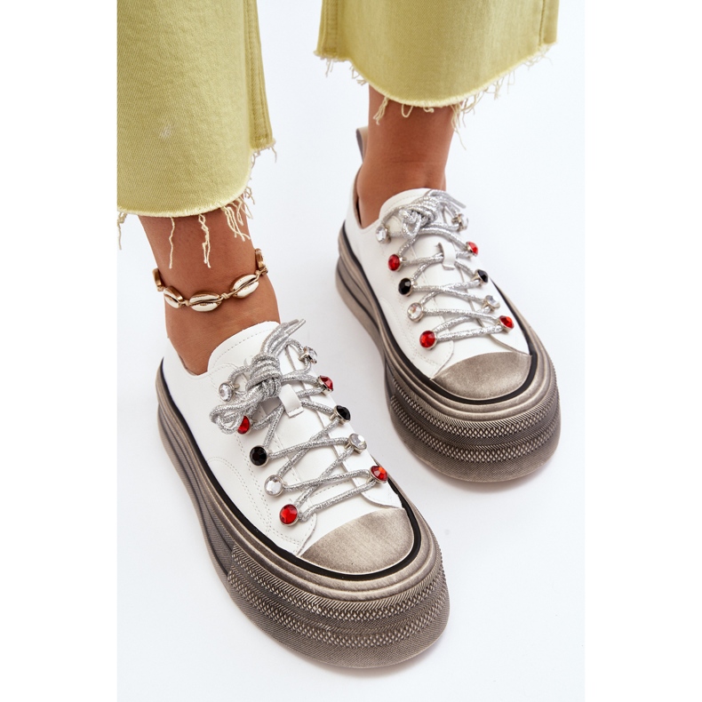 Women's Platform Sneakers GOE NN2N4054 White 2