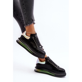 Women's Leather Sneakers GOE NN2N4030 Black 2