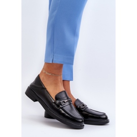 Vinceza Women's Leather Moccasins Black Nurea 2