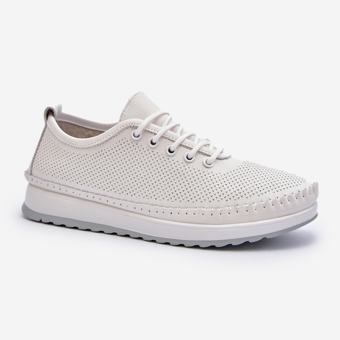 Vinceza Women's Leather Sports Shoes Sneakers White Lalnai 2 Vinceza Women's Leather Sports Shoes Sneakers White Lalnai 2