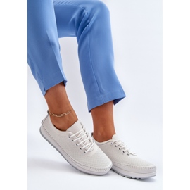 Vinceza Women's Leather Sports Shoes Sneakers White Lalnai 1 Vinceza Women's Leather Sports Shoes Sneakers White Lalnai 1