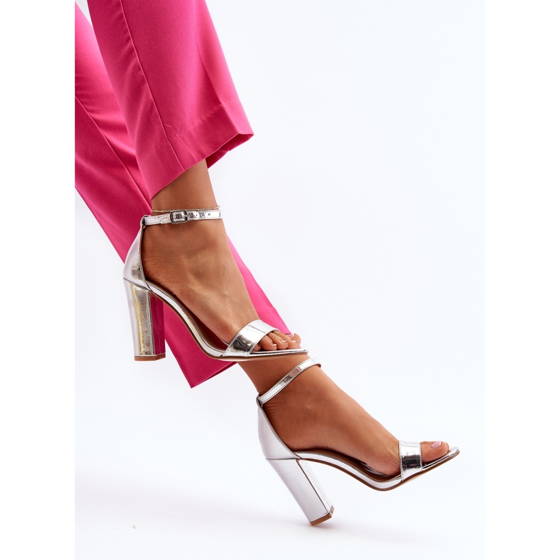Silver Thakko High Heel Sandals 1