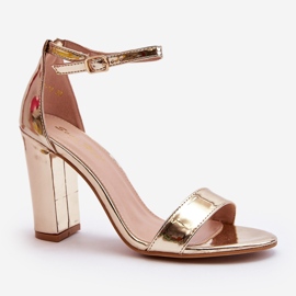 Gold Thakko high heel sandals golden 1