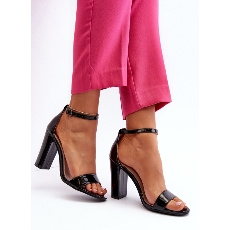 Black Thakko High Heel Sandals 2