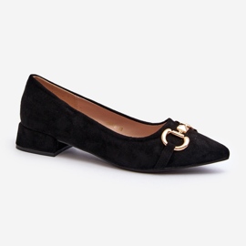 Suede Pointed Toe Ballerinas Black Ethere 2