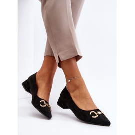 Suede Pointed Toe Ballerinas Black Ethere 1