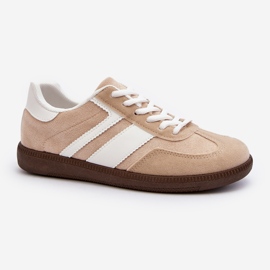 Women's Low Sneakers Sports Shoes Beige Eudiopis 2