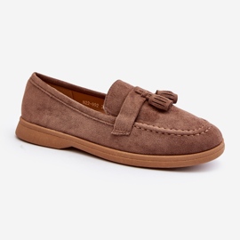 Women's Suede Moccasins Brown Dansitu 1