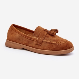Women's Suede Camel Moccasins by Dansitu brown 1