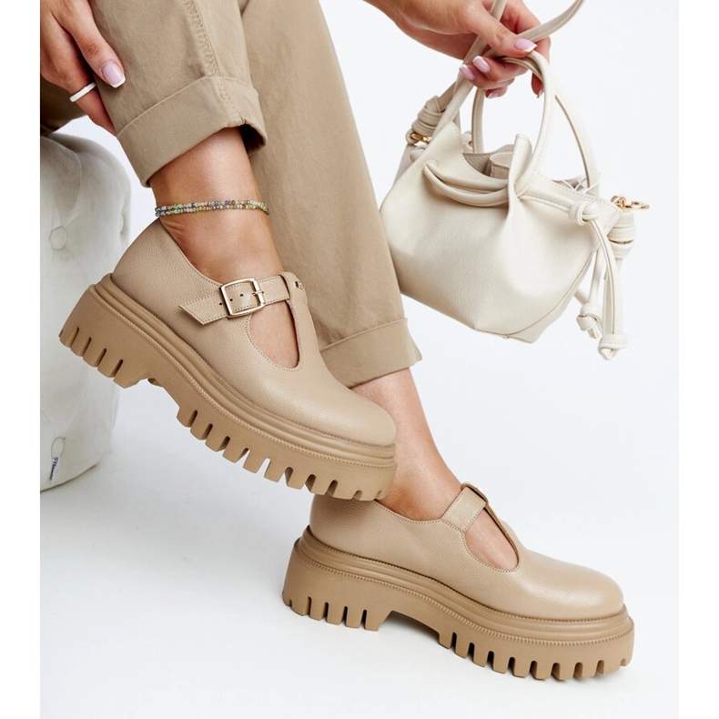 Karino dark beige leather shoes 1 Karino dark beige leather shoes 1