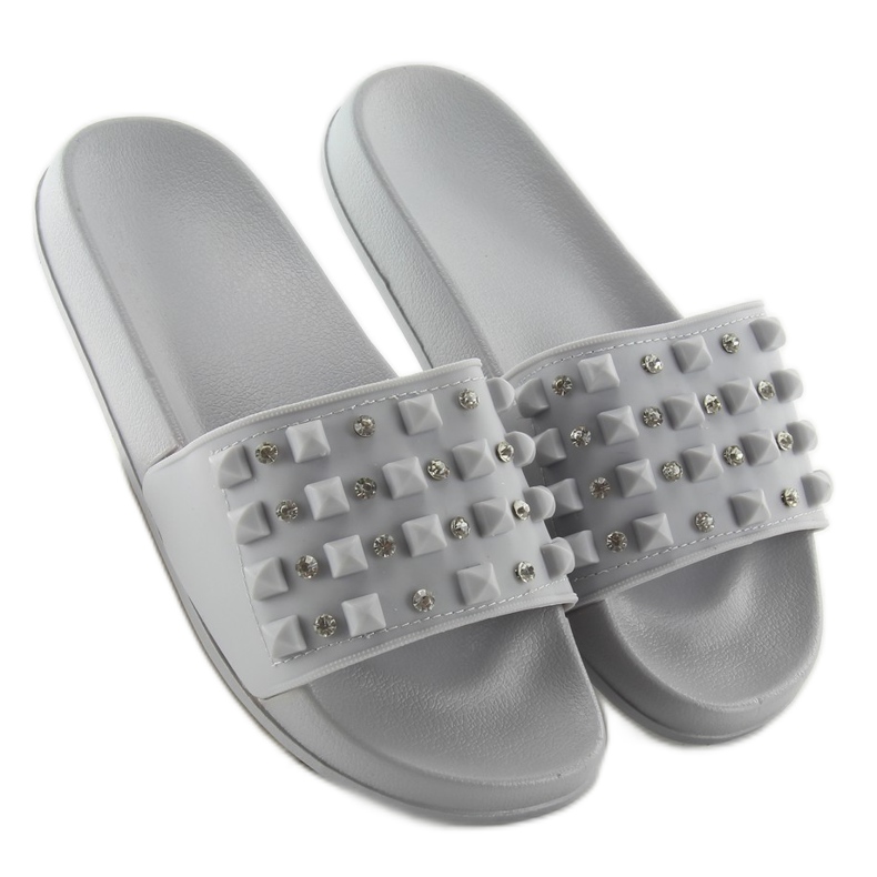 Slippers with a rubber strap ts168-8 gray grey 2