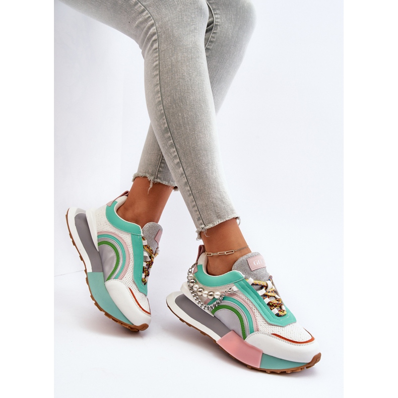 Women's Sneakers With Decoration GOE NN2N4048 Multicolor white 2
