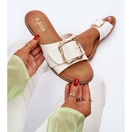 Women's Flip-Flops With a Strap and Buckle White Opahiri 1