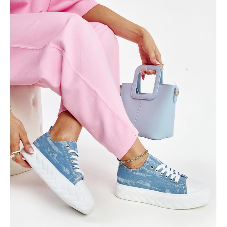 Blue Almaz high platform sneakers 1 Blue Almaz high platform sneakers 1