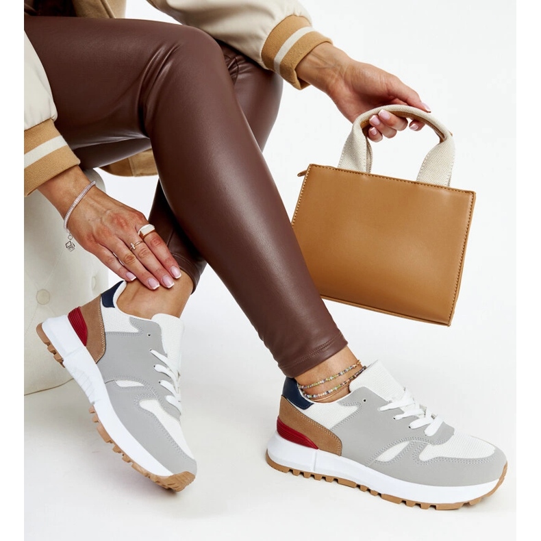 Multicolored sneakers on the Sultisz platform grey 1