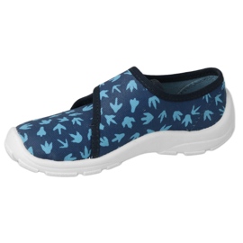 Befado children's slippers with Velcro fastening 974Y476 blue 1