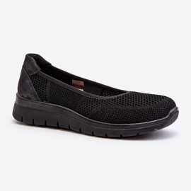 Black Aviaba Ballet Flats On Platform And Wedge 2