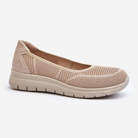 Beige Aviaba Ballet Flats On Platform And Wedge 1