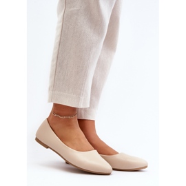 Women's Eco Leather Ballerinas Beige Tindomiel 2