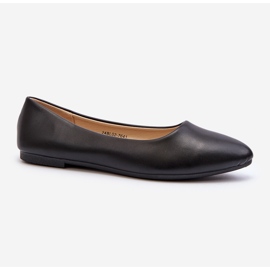 Women's Eco Leather Ballerina Shoes Black Tindomiel 1