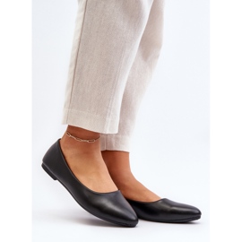 Women's Eco Leather Ballerina Shoes Black Tindomiel 2