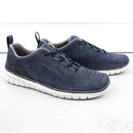 Men's comfortable openwork sports shoes, dark blue Bugatti NN153319 1