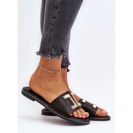 Seastar Women's flip-flops with decoration, Black Ollavia 2