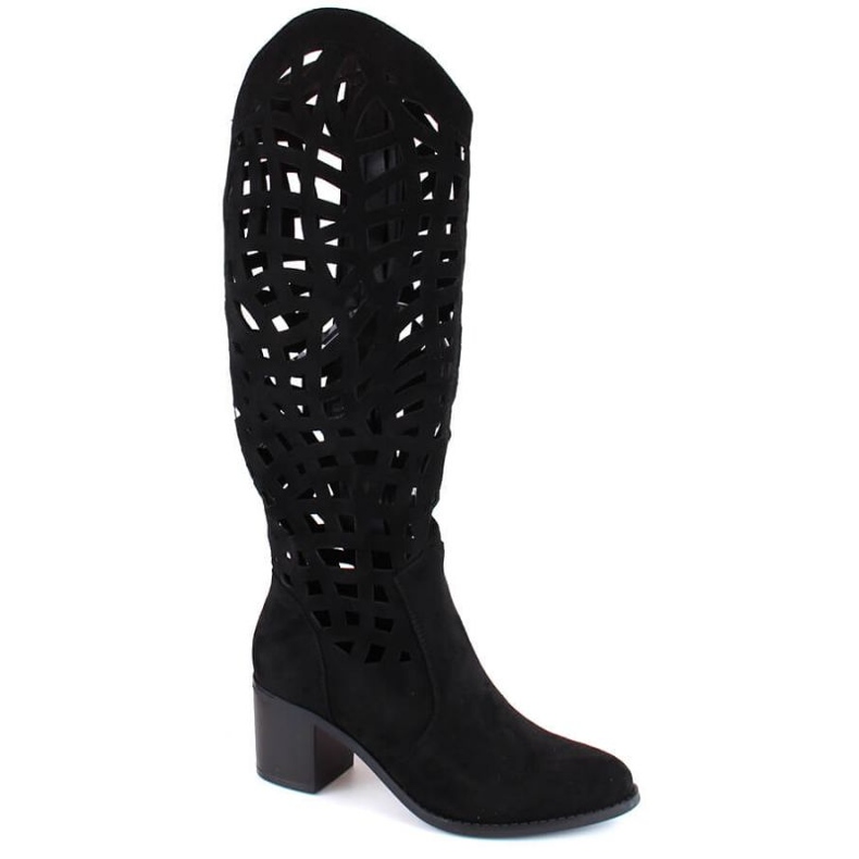 Jezzi W JEZ427 openwork boots, black 1