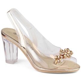 Transparent Potocki W WOL229A gold sandals golden 1