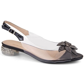 Transparent S.Barski W OLI248A black sandals 1