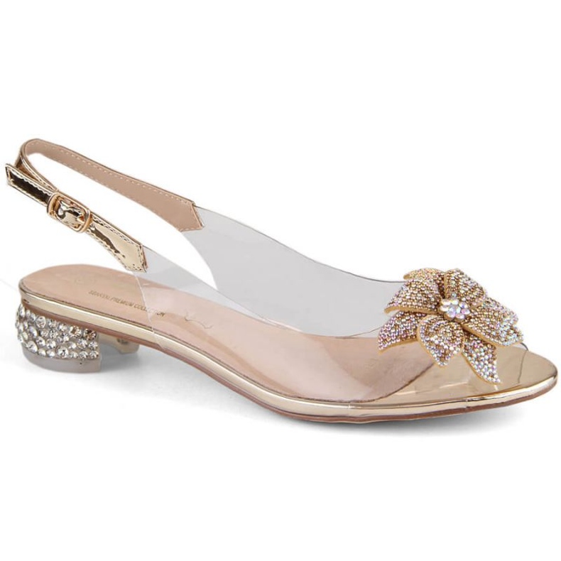 Transparent S.Barski W OLI248C gold sandals 1