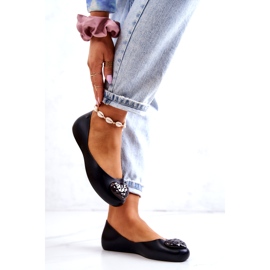 Women's Fragrant Rubber Ballerinas ZAXY JJ285046 Black 2