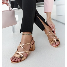 Karmen gold high heel sandals golden 1
