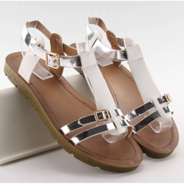Women's sandals JK-60 White grey 1 Women's sandals JK-60 White grey 1