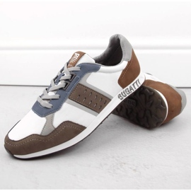 Bugatti INT1975 leather sports shoes white 2