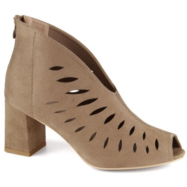 Suede ankle boots Potocki W WOL225B cappuccino brown 1