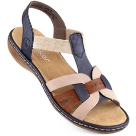 Comfortable Rieker W RKR662 multicolor sandals multicolored 1