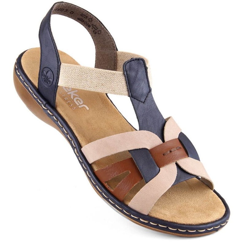 Comfortable Rieker W RKR662 multicolor sandals multicolored 1
